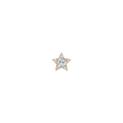 Rulla Jewelry Star in 18K yellow gold with natural diamonds