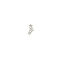 Rulla Jewelry Three Stars in 18K yellow gold with natural diamonds