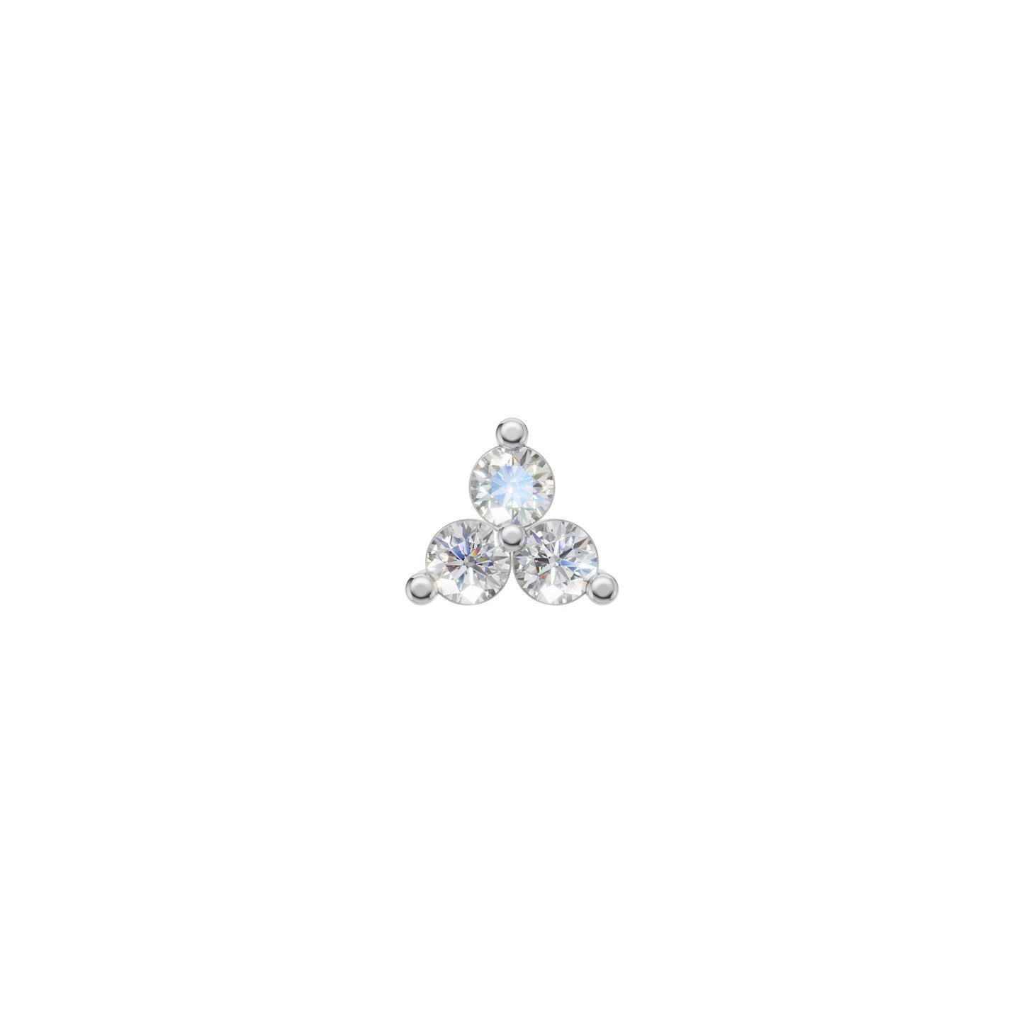 Rulla Jewelry Trinity in 18K white gold with natural diamonds