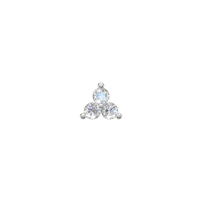 Rulla Jewelry Trinity in 18K white gold with natural diamonds