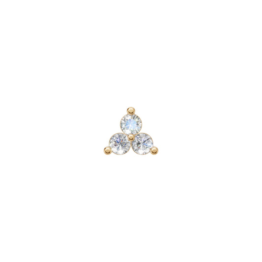 Rulla Jewelry Trinity in 18K yellow gold with natural diamonds