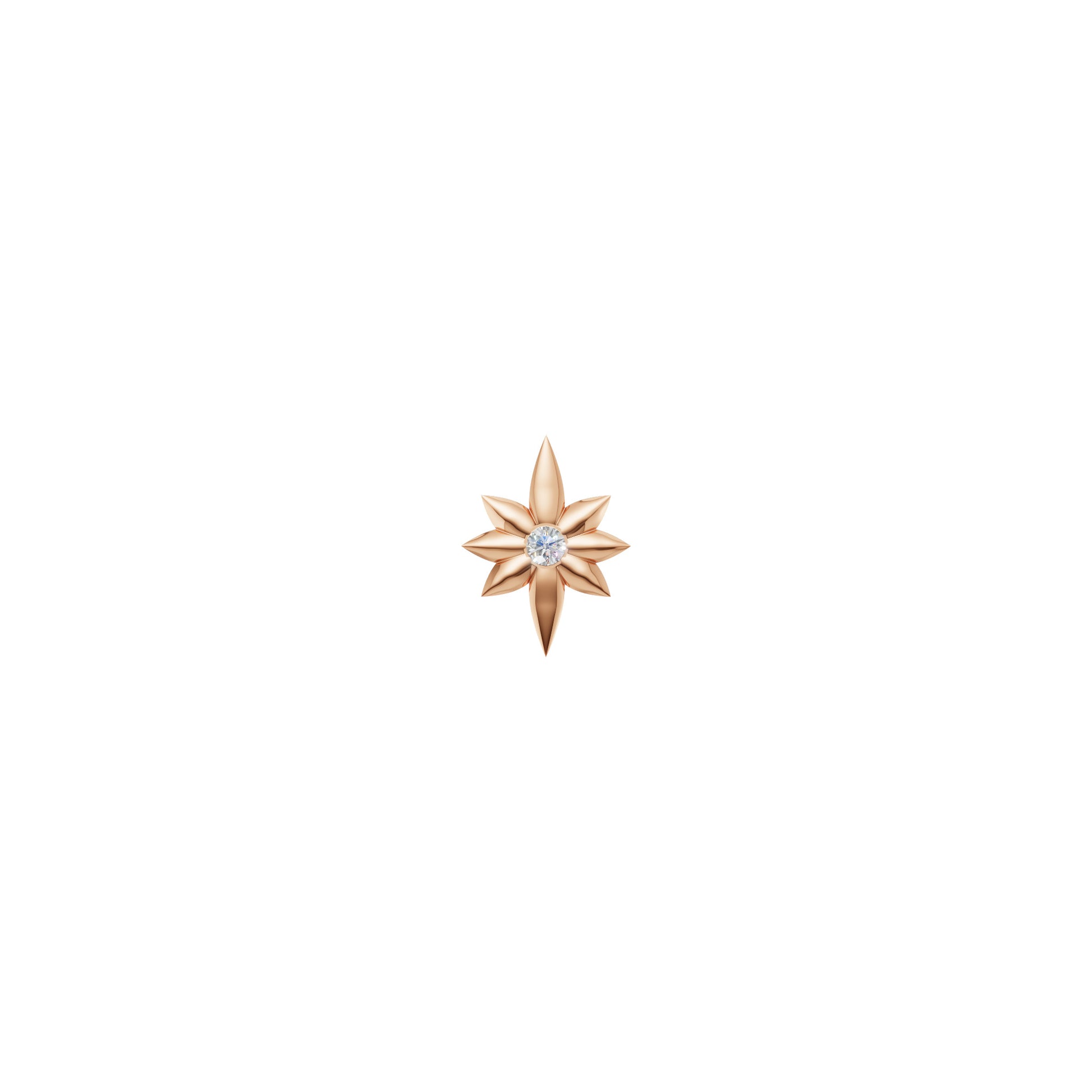 Rulla Jewelry Twinkle in 18K rose gold with natural diamonds