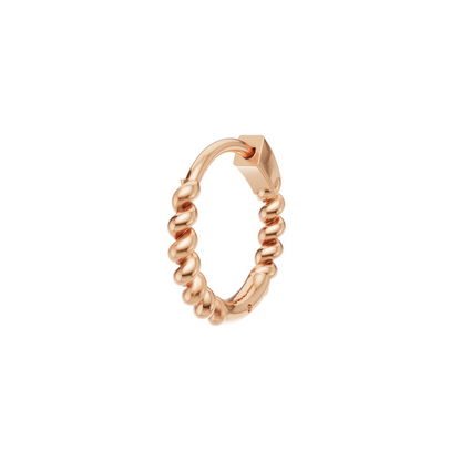 Rulla Twisted Hoop only in 18K rose gold