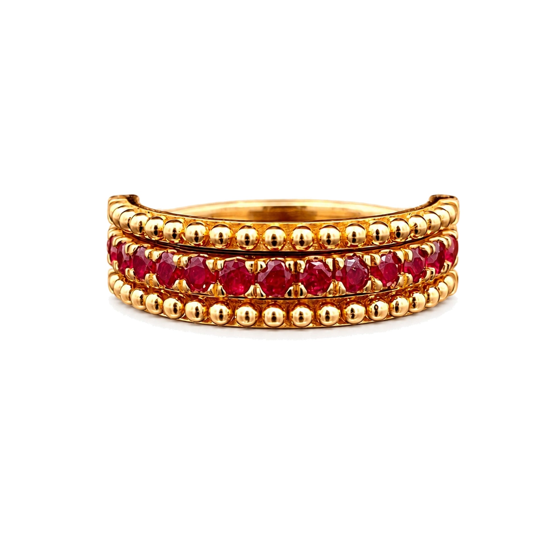 Rupali Adani Fidget and Flaunt Ruby Ring 18K Yellow Gold Ring