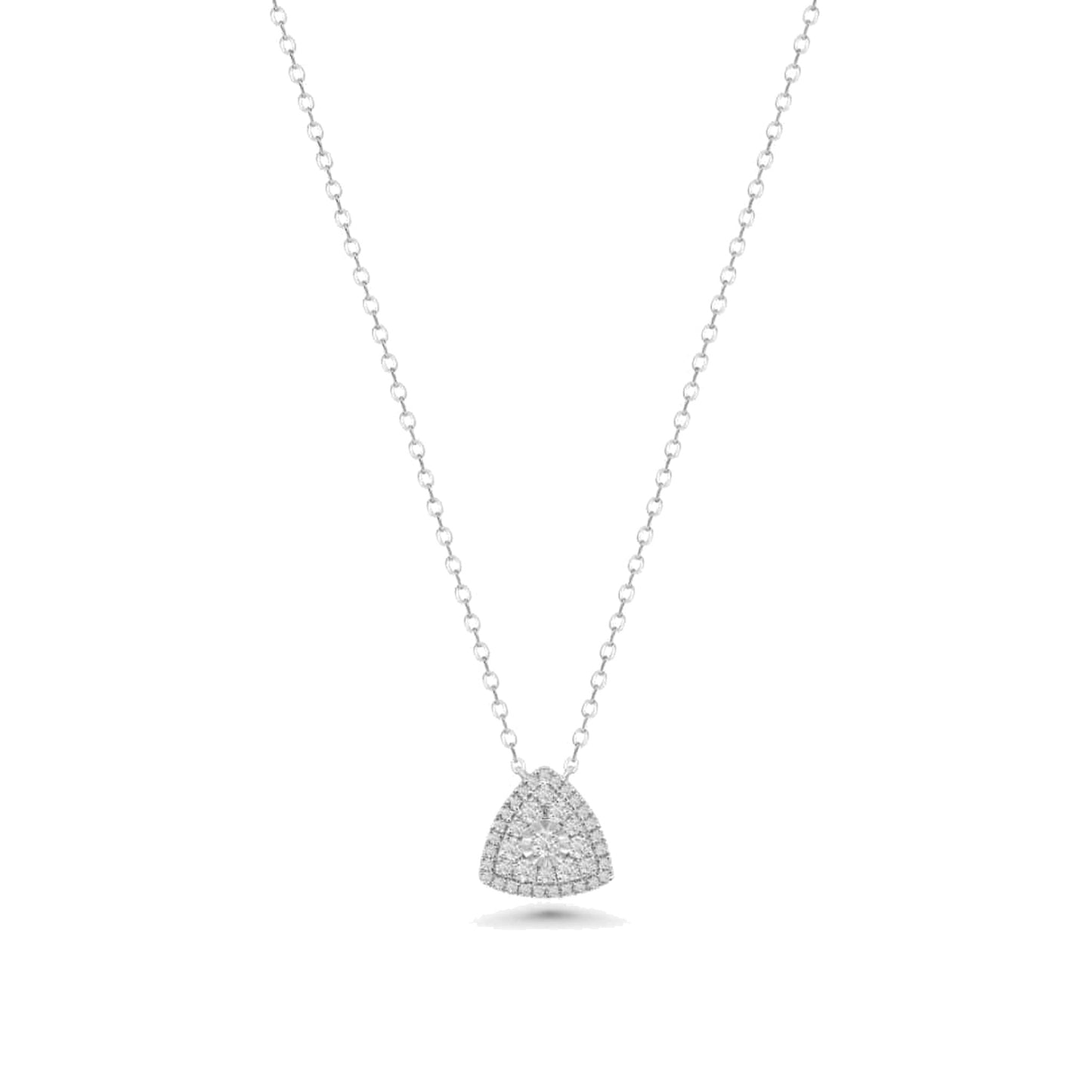 Rupali Adani Illuminate Triangle Necklace 18K White Gold Necklace