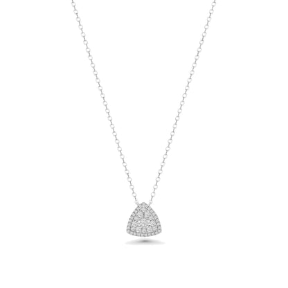 Rupali Adani Illuminate Triangle Necklace 18K White Gold Necklace