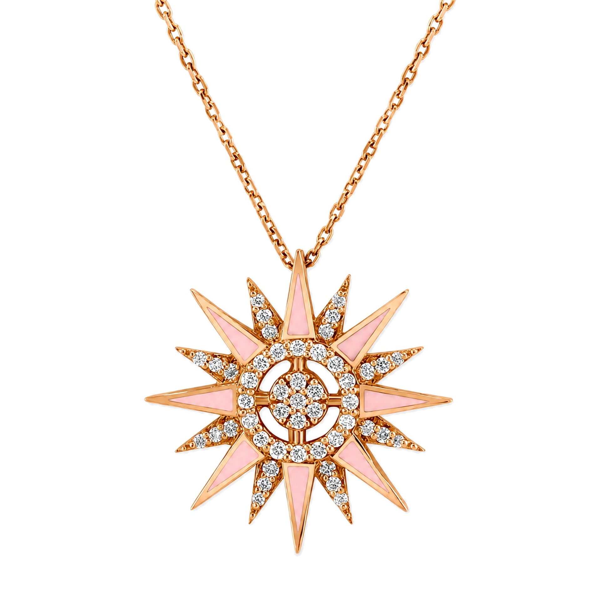Rupali Adani Solar Jewelry Necklace 18K Rose Gold Necklace