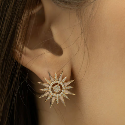 Rupali Adani Solar Radiance Earrings 18K Rose Gold Earrings