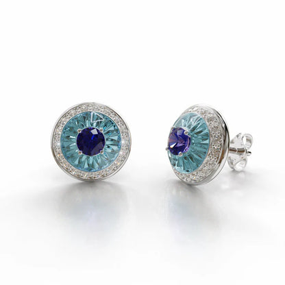 Sinan Earrings - Tanzanite