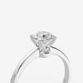1.02ct Round Lab-Grown Diamond Ring — white gold detail view