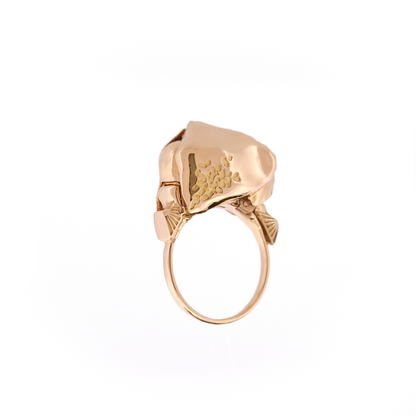 The Moth Gold Ring