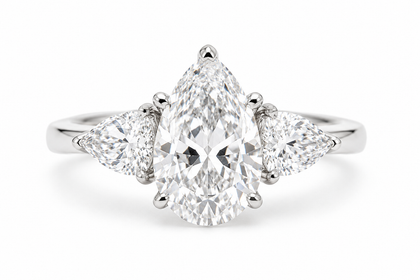 Alpha Pear Ring