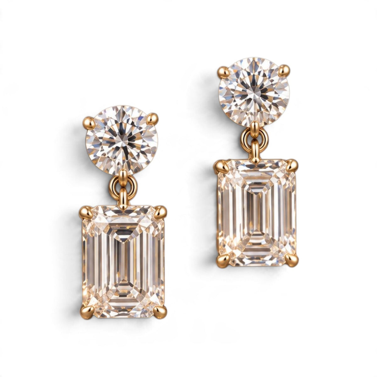 Valenza Emerald Drop Earrings - 5.00 ct
