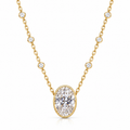 Valenza Oval Diamond Necklace