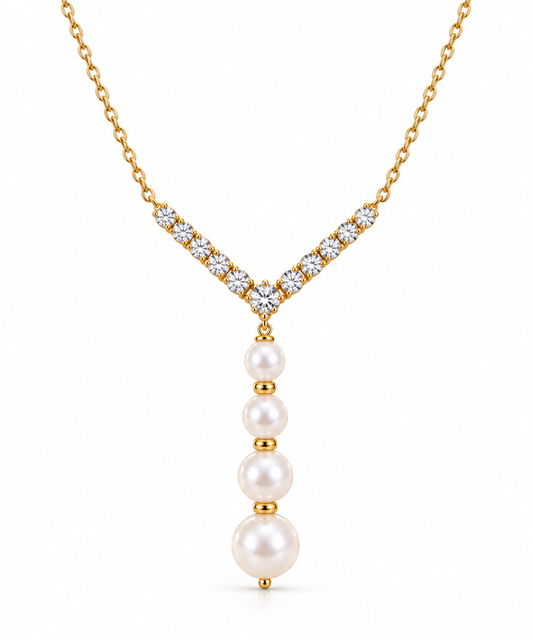 Valenza Pearl Drop Necklace