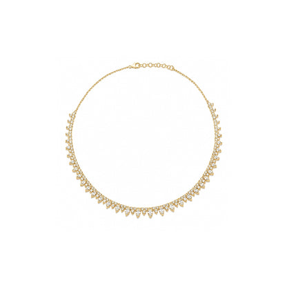 18K yellow-gold Stardust Marquise Necklace with lab-grown diamonds