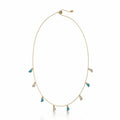Amara Charm Pendant Necklace in yellow gold – full view