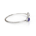 Sinan Bangle with tanzanite – side view