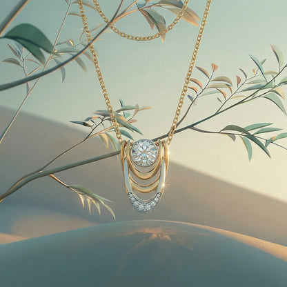 ZORÁE Unbound 05 18K yellow gold necklace campaign image