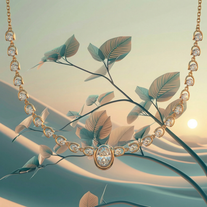 ZORÁE Unbound 09 18K yellow gold necklace campaign image