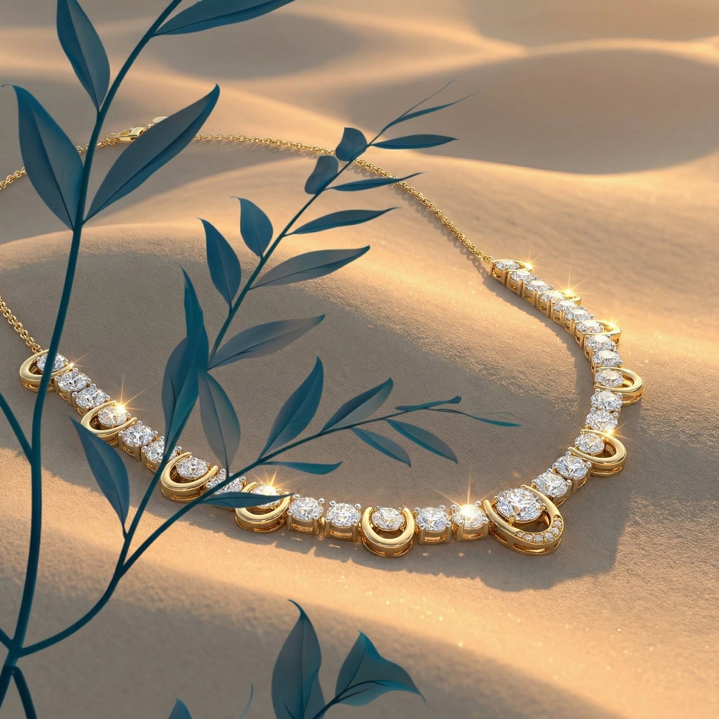 ZORÁE Unbound 10 18K yellow gold necklace campaign image
