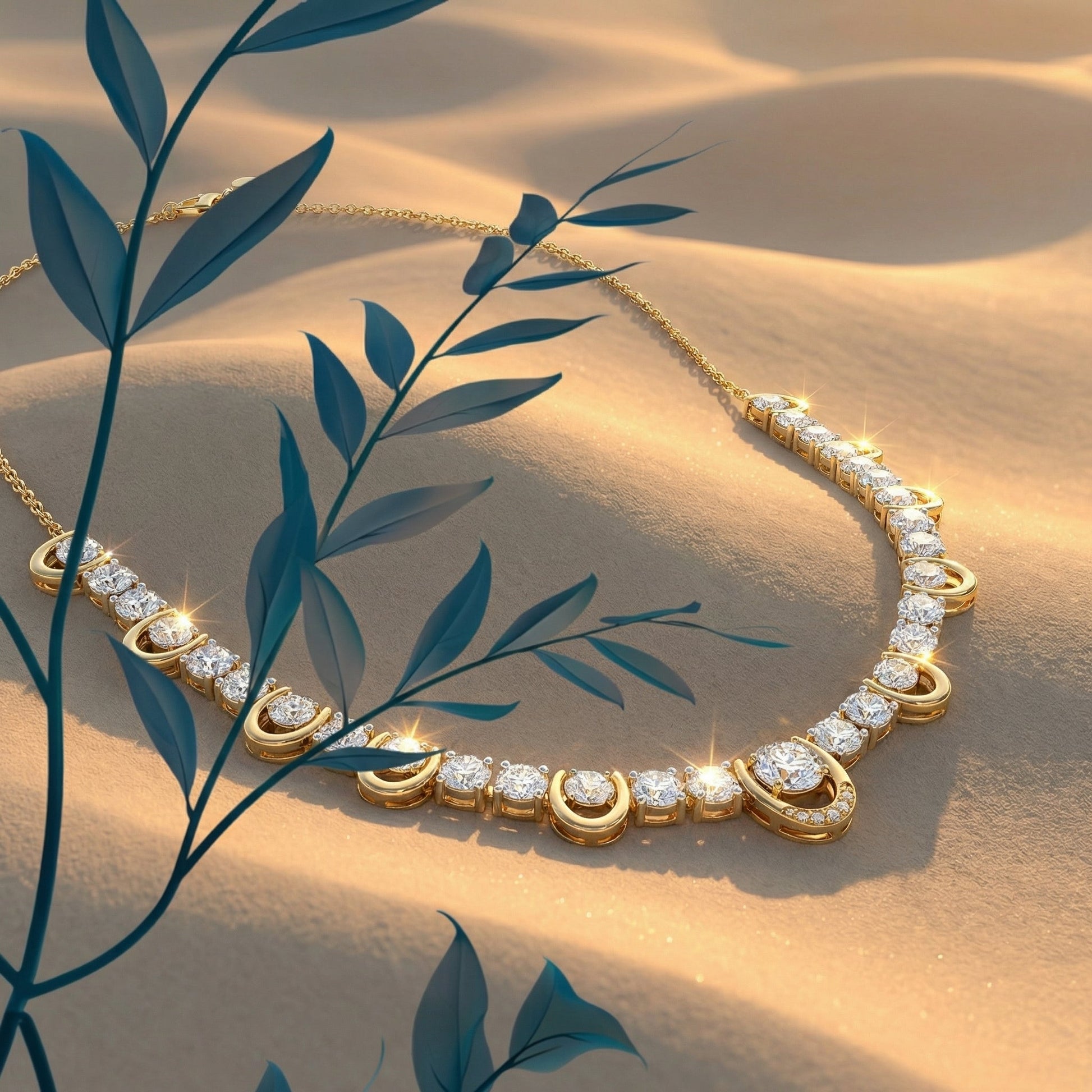 ZORÁE Unbound 10 18K yellow gold necklace campaign image