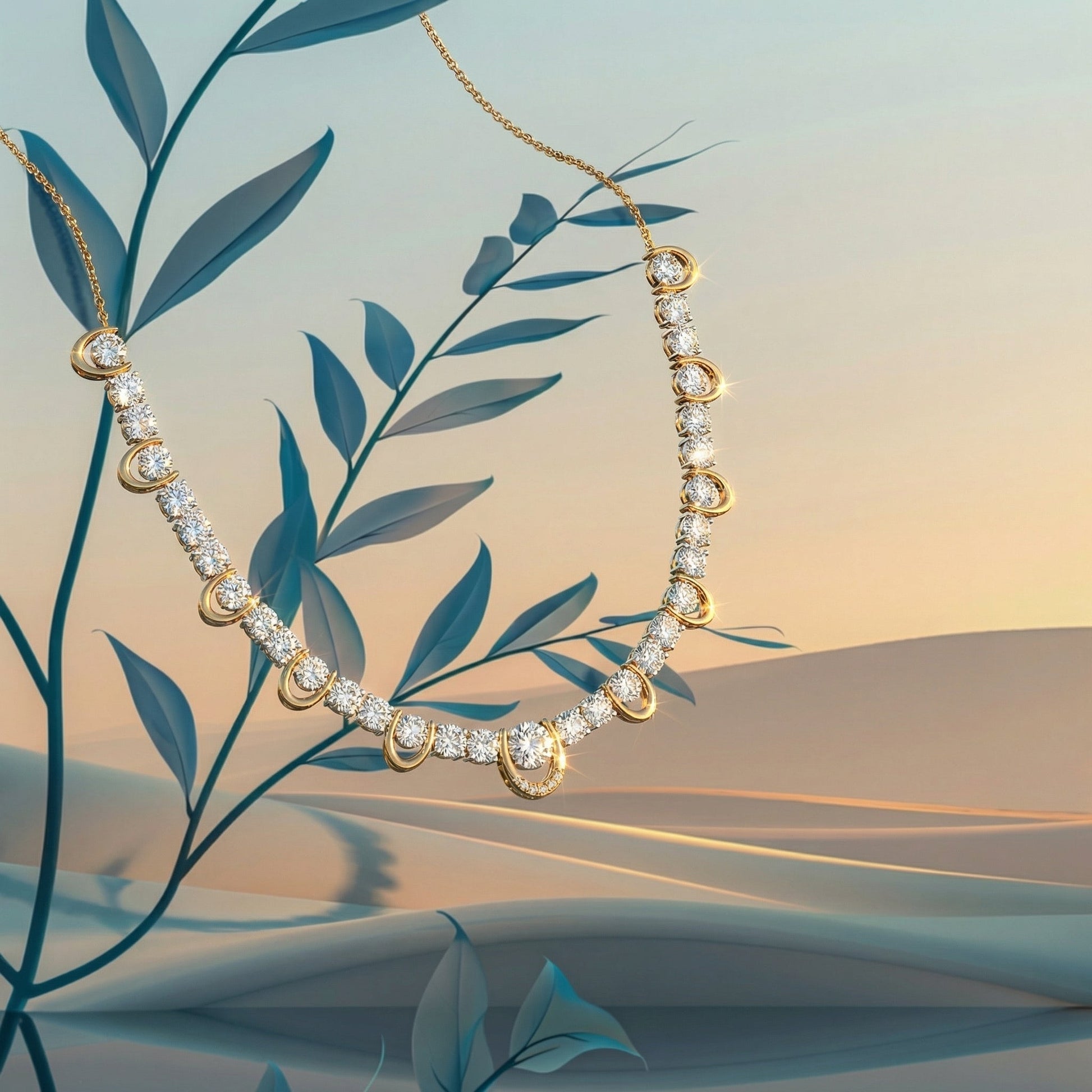 ZORÁE Unbound 10 18K yellow gold necklace campaign image