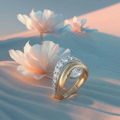 ZORÁE Unbound 12 18K yellow gold rings campaign image