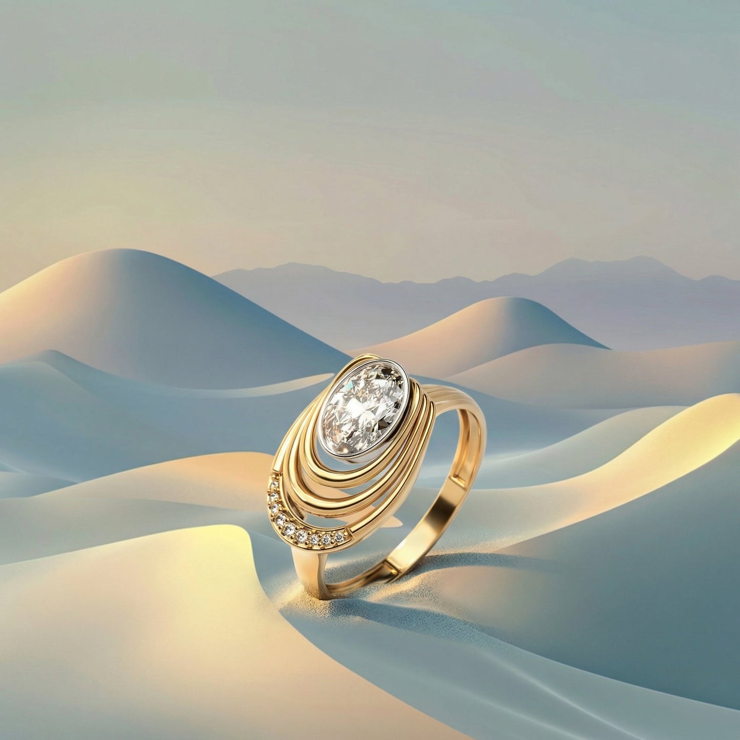 ZORÁE Unbound 13 18K yellow gold rings campaign image