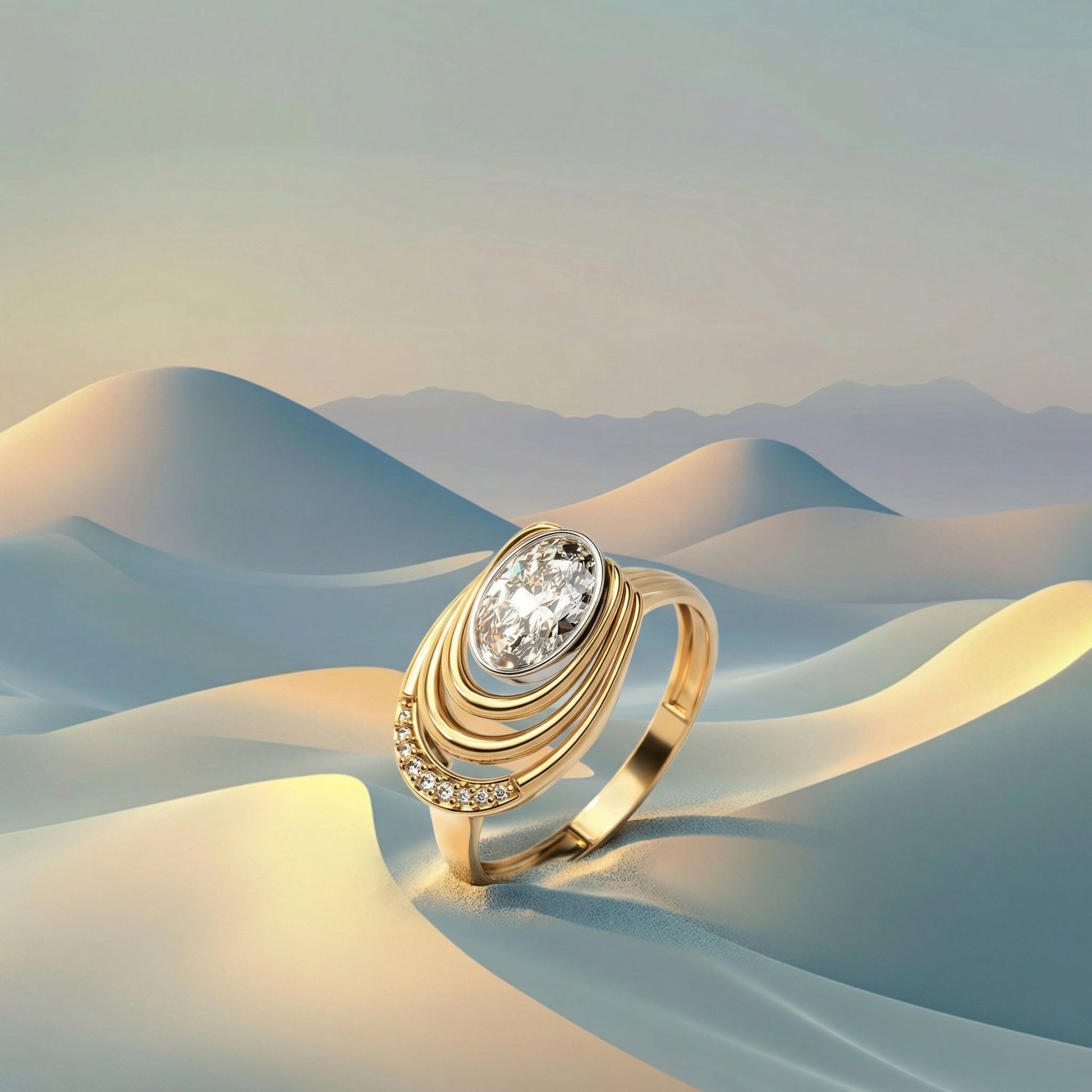ZORÁE Unbound 13 18K yellow gold rings campaign image