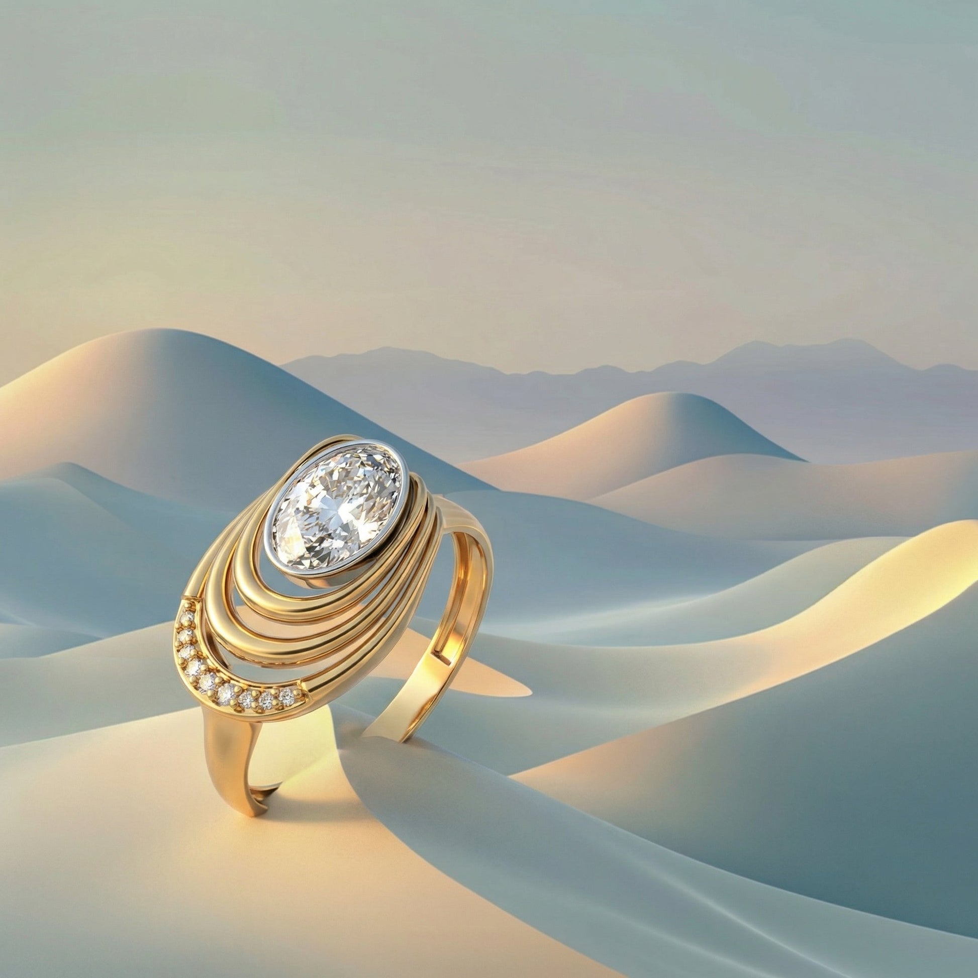 ZORÁE Unbound 13 18K yellow gold rings campaign image