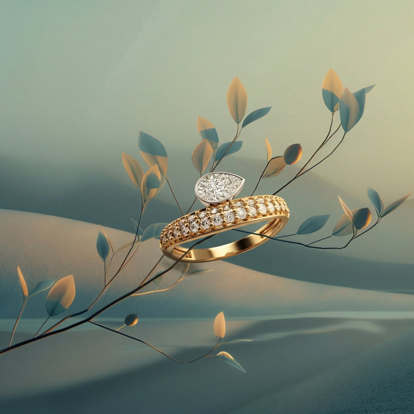 ZORÁE Unbound 14 18K yellow gold rings campaign image
